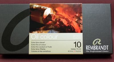 Komplet farb olejnych Rembrandt Talens 10 x 15 ml, tekturowe opakowanie